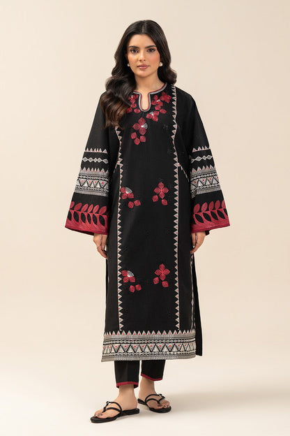 2 PIECE EMBROIDERED KARANDI SUIT (PRET)