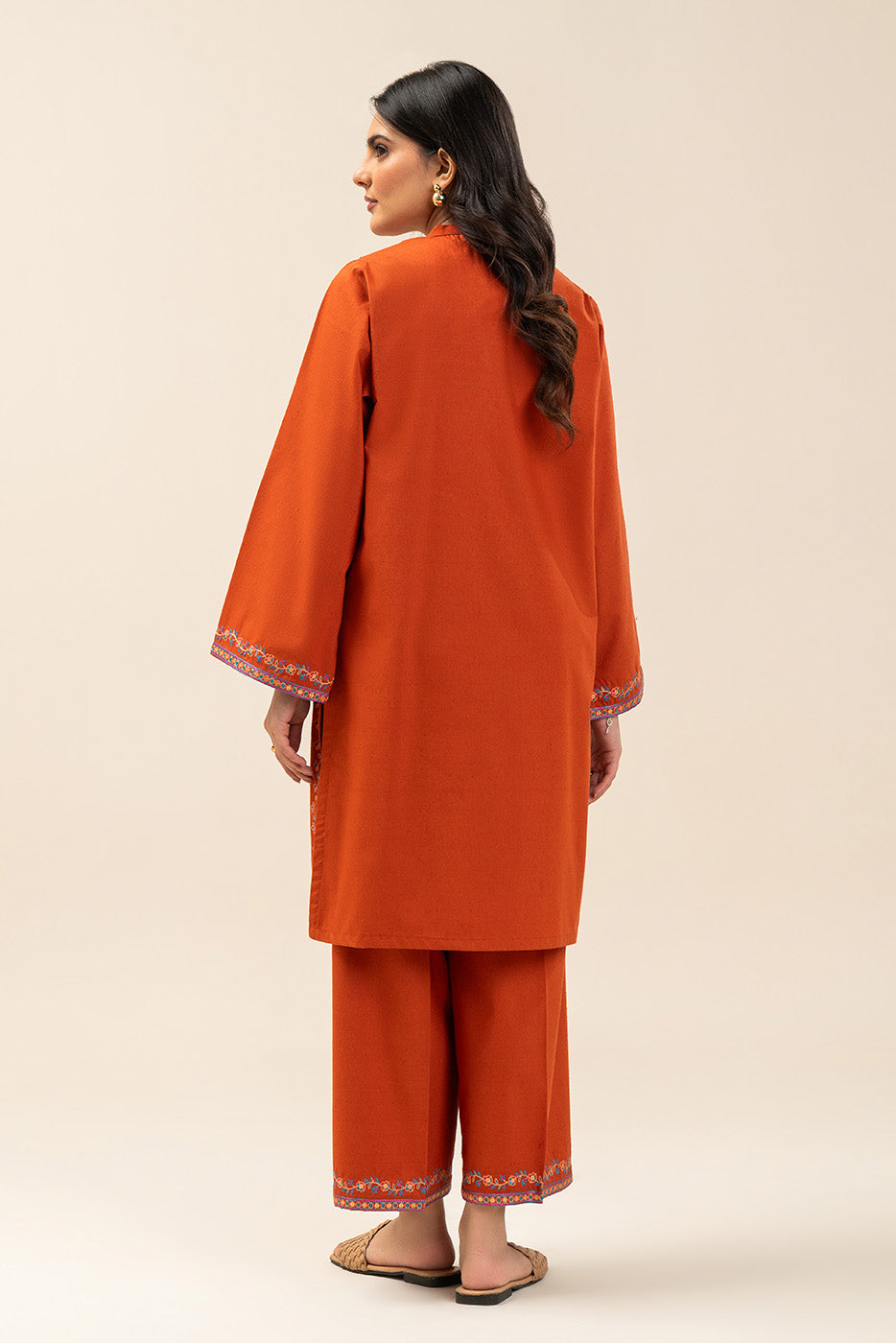 2 PIECE EMBROIDERED KARANDI SUIT (PRET)