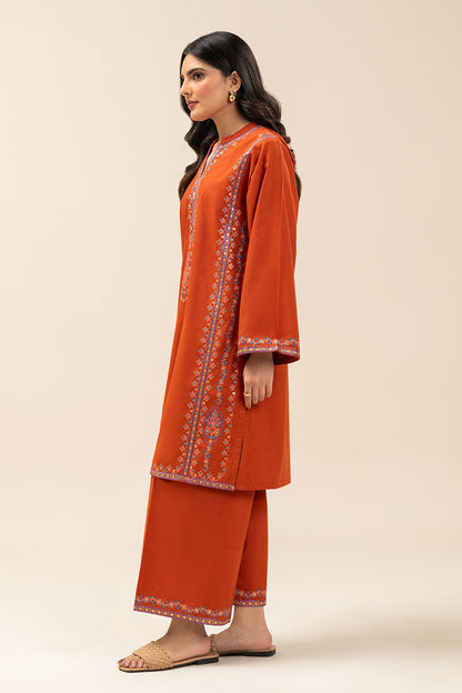 2 PIECE EMBROIDERED KARANDI SUIT (PRET)