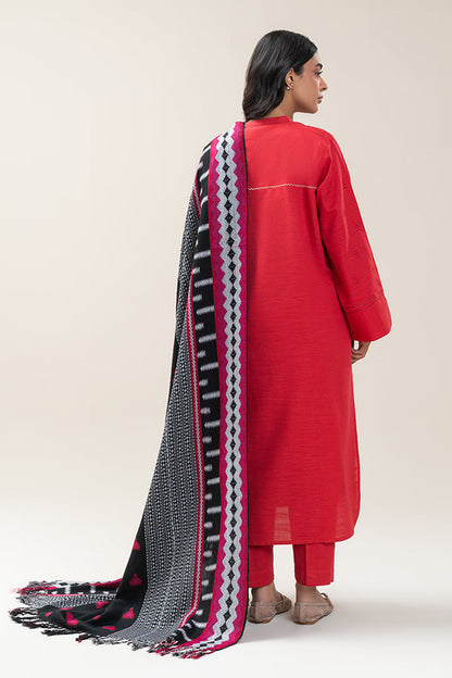 2 PIECE EMBROIDERED KHADDAR SUIT (PRET)