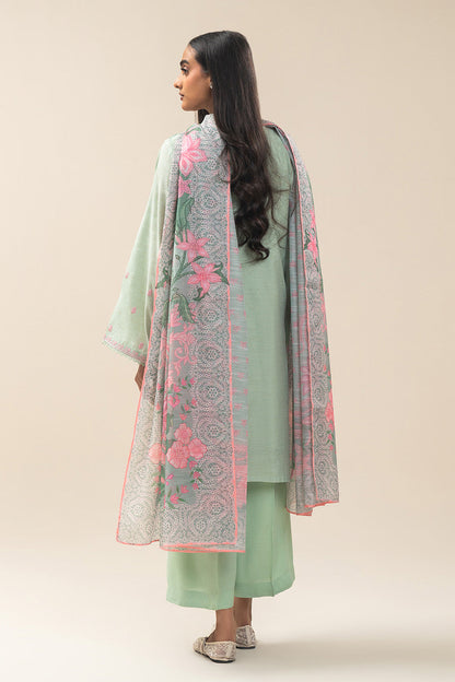 2 PIECE EMBROIDERED GOLD ZARI SUIT (PRET)