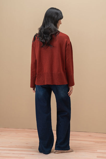 V-NECK PULLOVER