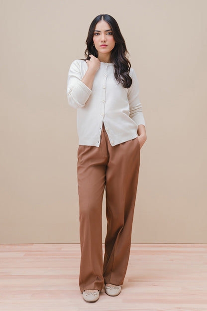 SLIM FIT CREW NECK CARDIGAN