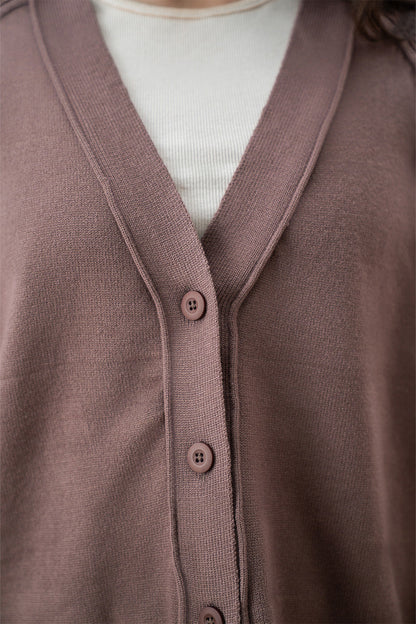 CROPPED RAGLAN CARDIGAN