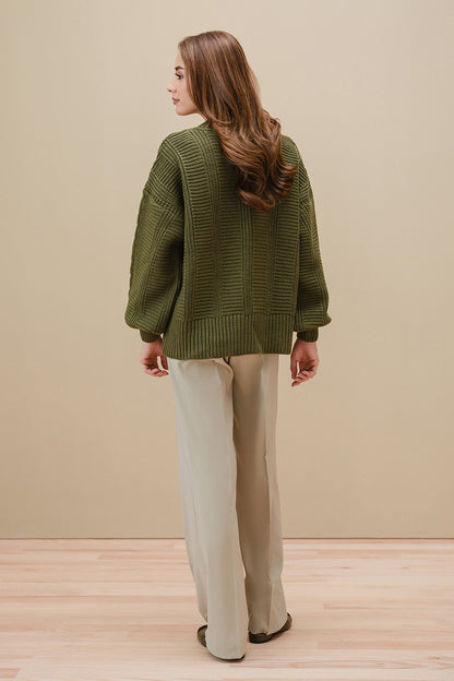 CABLE-KNIT CARDIGAN