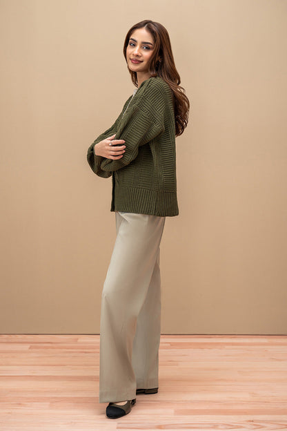 CABLE-KNIT CARDIGAN
