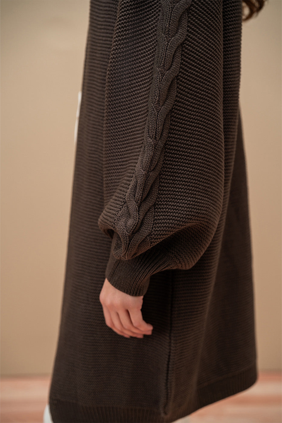 CABLE KNIT SHRUG