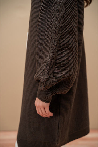 CABLE KNIT SHRUG