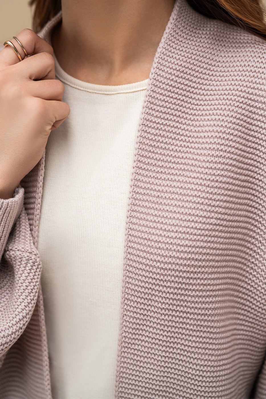 CABLE KNIT SHRUG