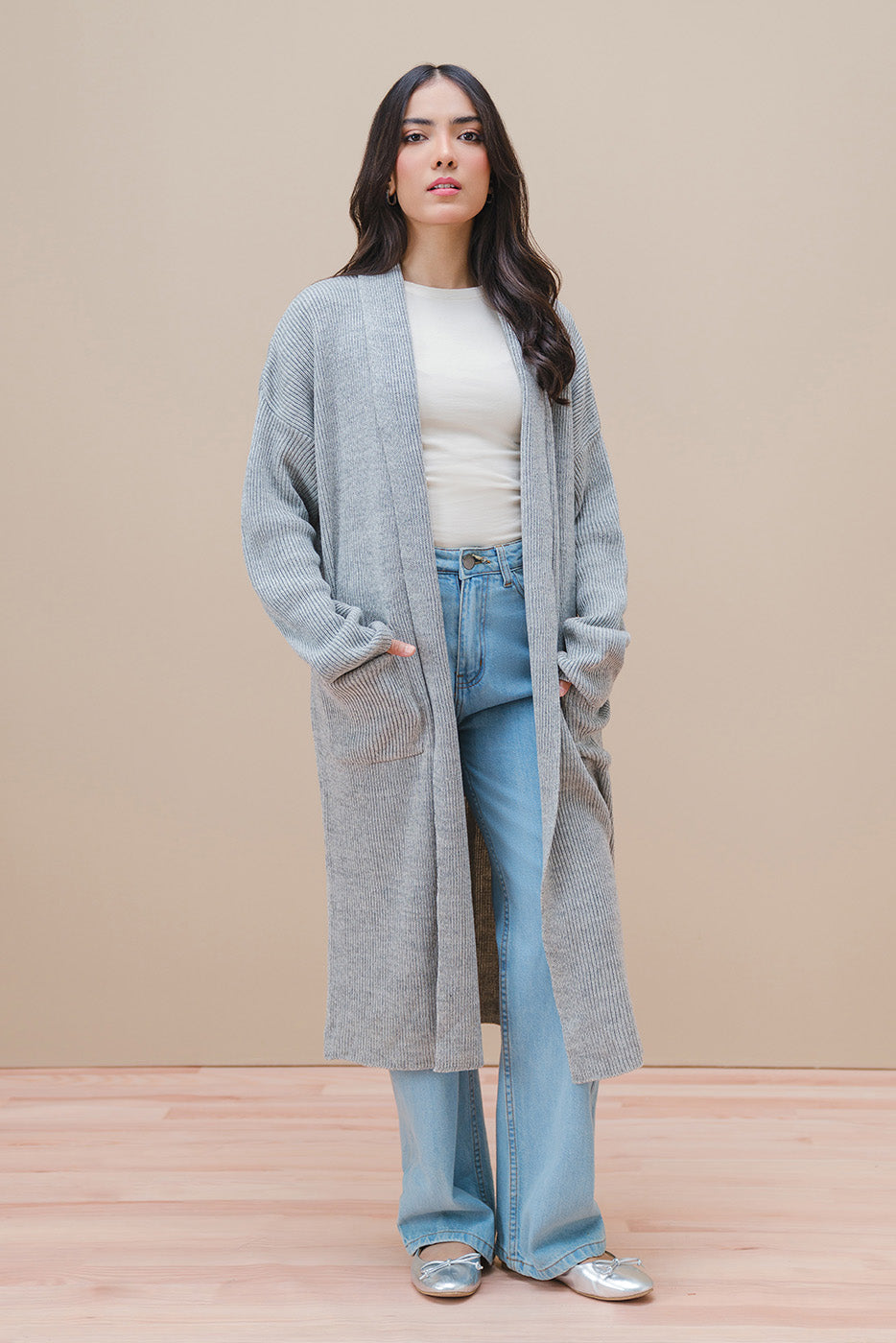 SHAWL COLLAR SHRUG