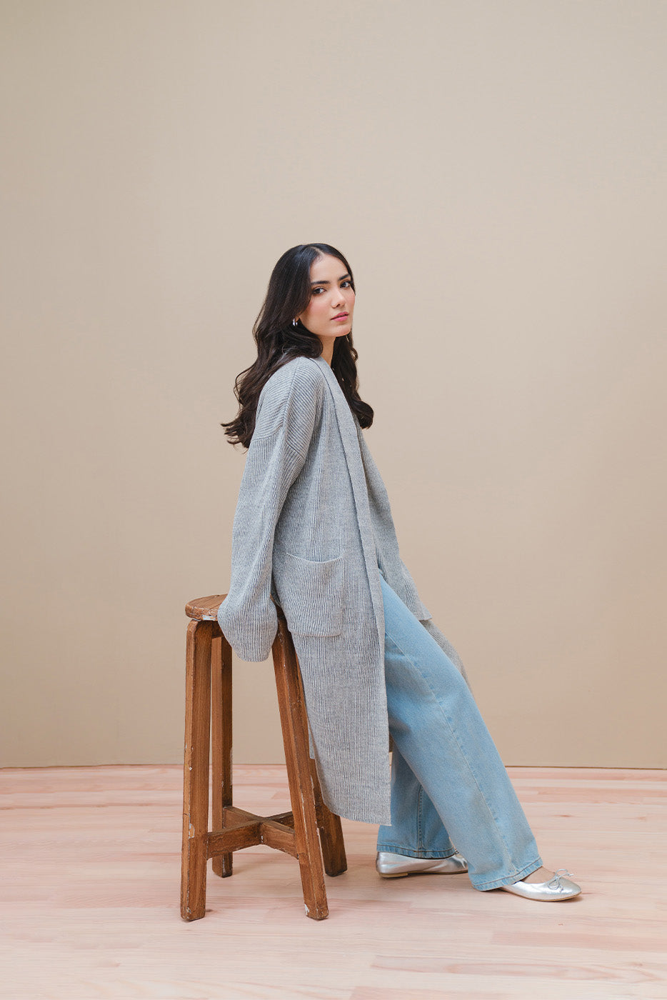 SHAWL COLLAR SHRUG