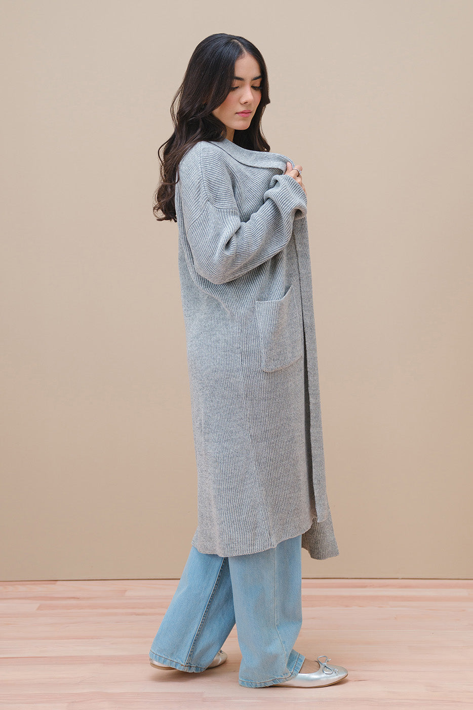 SHAWL COLLAR SHRUG