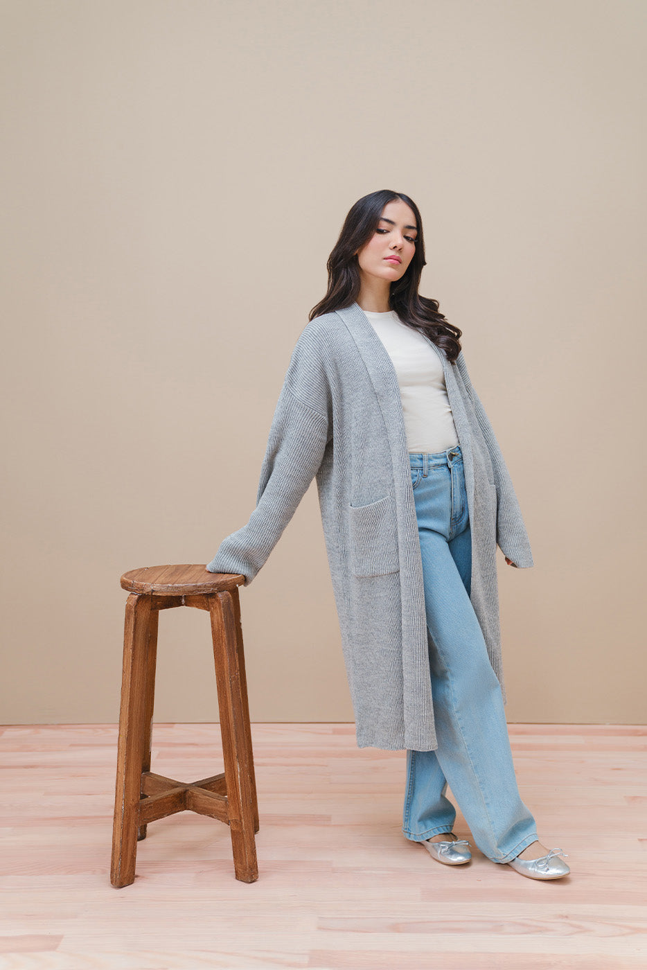 SHAWL COLLAR SHRUG
