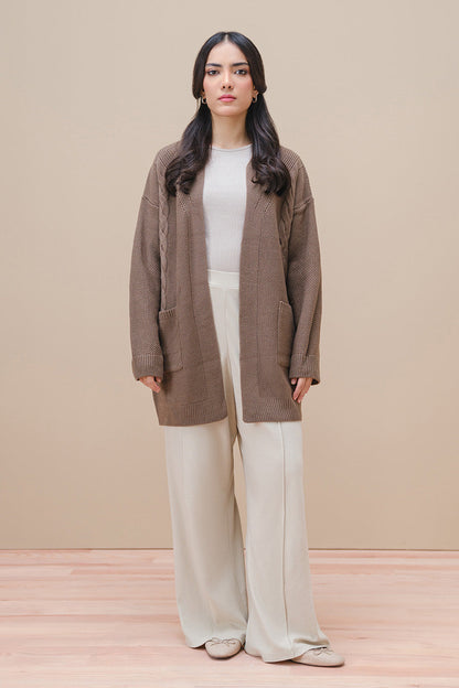 CABLE-KNIT SHRUG