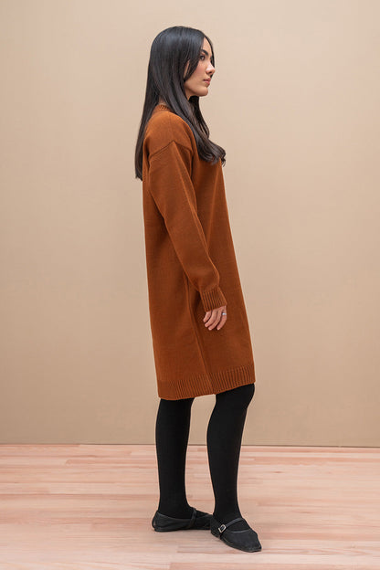 CREW NECK SHORT DRESS