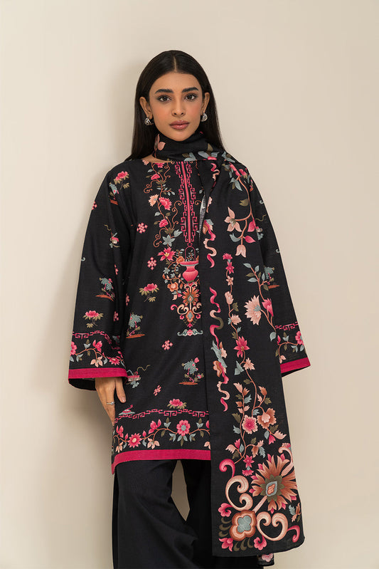 2 PIECE PRINTED SLUB KHADDAR SUIT-ORIENTALIST DREAM (UNSTITCHED)