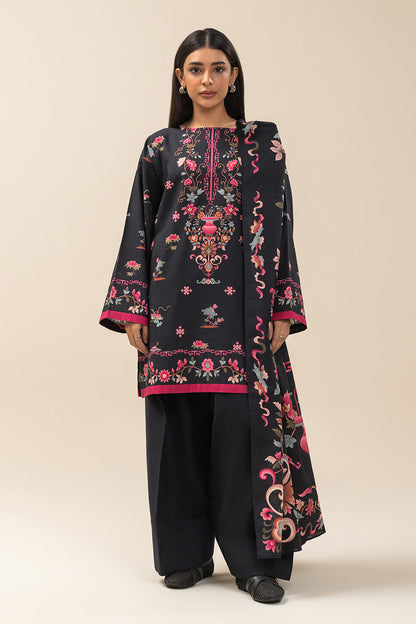 2 PIECE PRINTED SLUB KHADDAR SUIT-ORIENTALIST DREAM (UNSTITCHED)