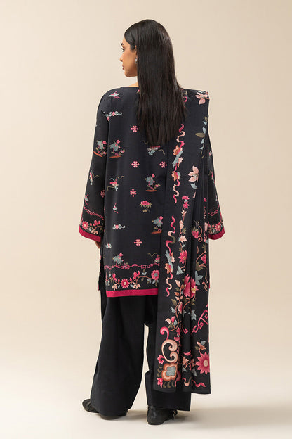 2 PIECE PRINTED SLUB KHADDAR SUIT-ORIENTALIST DREAM (UNSTITCHED)