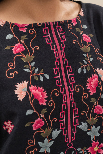 2 PIECE PRINTED SLUB KHADDAR SUIT-ORIENTALIST DREAM (UNSTITCHED)