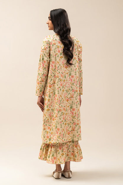 2 PIECE PRINTED CAMBRIC SUIT-BISQUE BLOOM (UNSTITCHED)