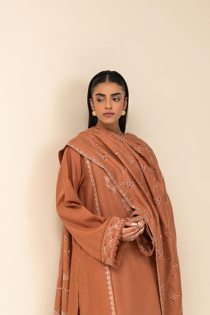 3 PIECE EMBROIDERED KHADDAR SUIT-RUSTIC MUSE (UNSTITCHED)