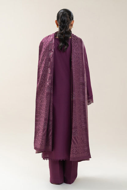 3 PIECE EMBROIDERED SLUB KHADDAR SUIT-SPRING TALES