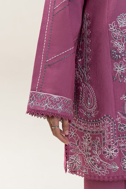 3 PIECE EMBROIDERED MULTI NAPS SUIT-ROUGE VERVE (UNSTITCHED)