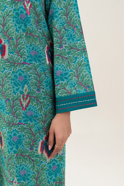 3 PIECE EMBROIDERED SLUB KHADDAR SUIT-SAPPHIRE WHISPER (UNSTITCHED)