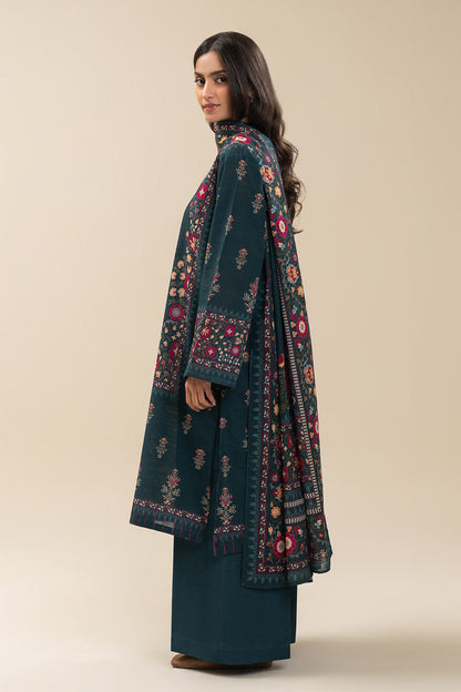 3 PIECE PRINTED SLUB KHADDAR SUIT-AEGEAN CHARM (UNSTITCHED)