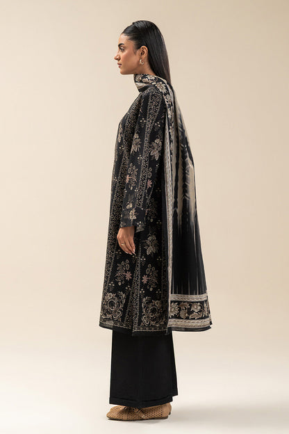 3PIECE PRINTED SLUB KHADDAR SUIT-RAVEN REEF (UNSTITCHED)