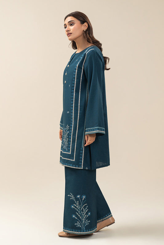 2 PIECE EMBROIDERED MULTI NAPS SUIT-BLUEBELL WHISPER (UNSTITCHED)