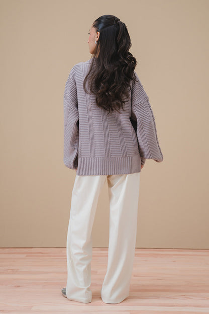 CABLE-KNIT CARDIGAN