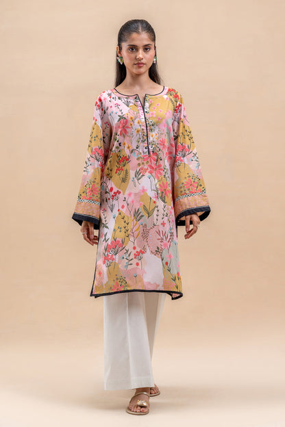 1 PIECE PRINTED LAWN SHIRT-FLORAL MOSAIC (UNSTITCHED)