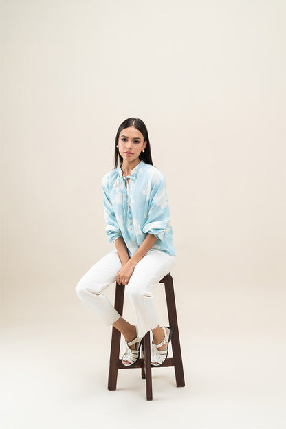 PRINTED FLORAL BLOUSE