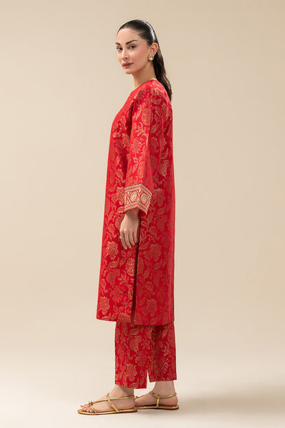 EMBROIDERED DANIER JACQUARD SHIRT (PRET)
