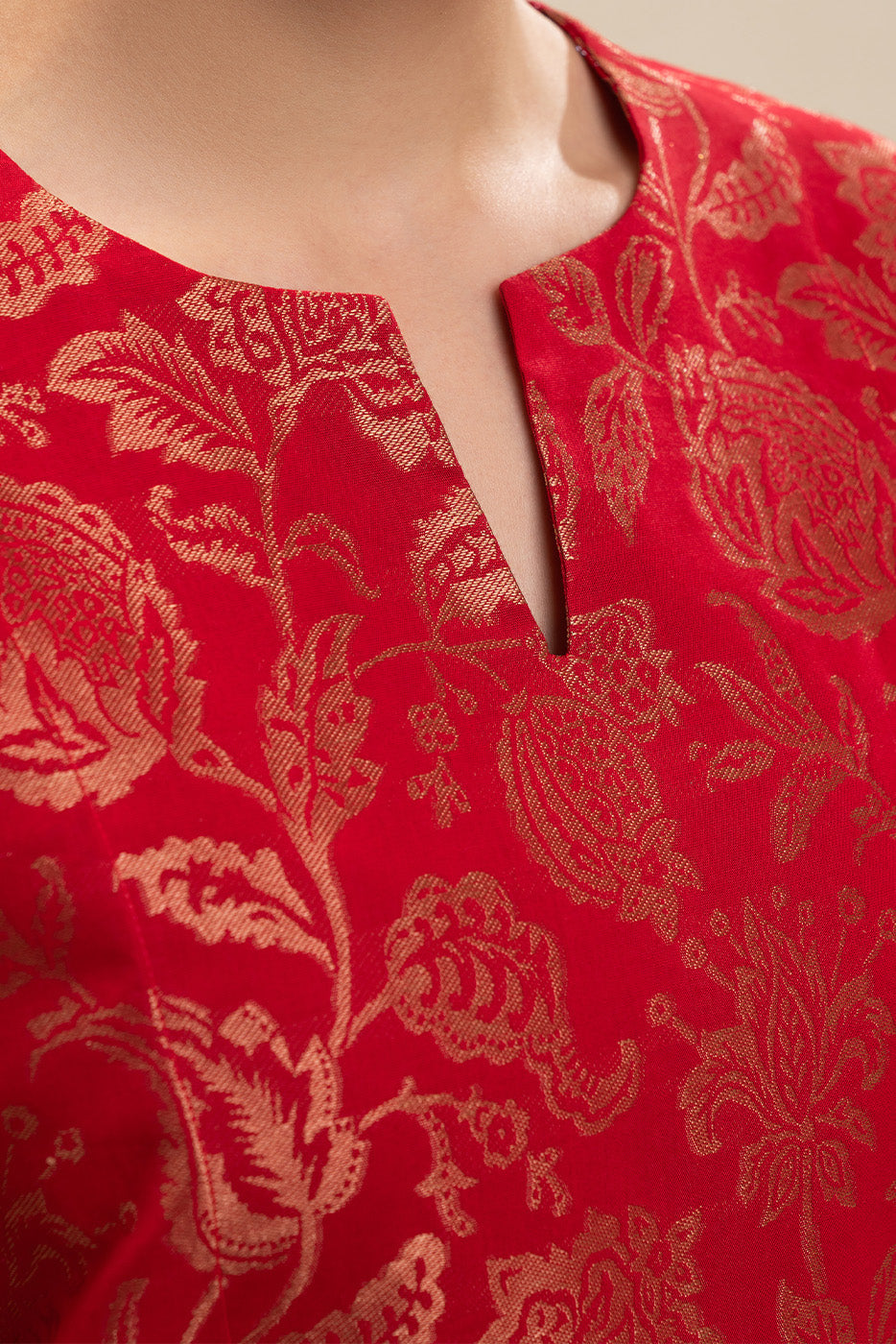 EMBROIDERED DANIER JACQUARD SHIRT (PRET)