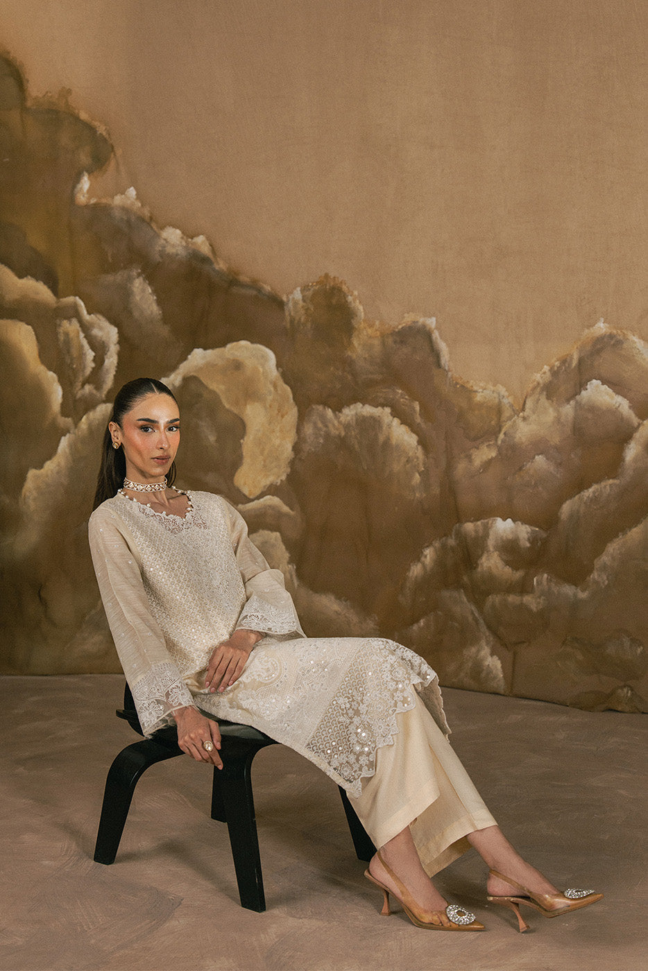 EMBROIDERED MONARK SHIRT (LUXURY-PRET)
