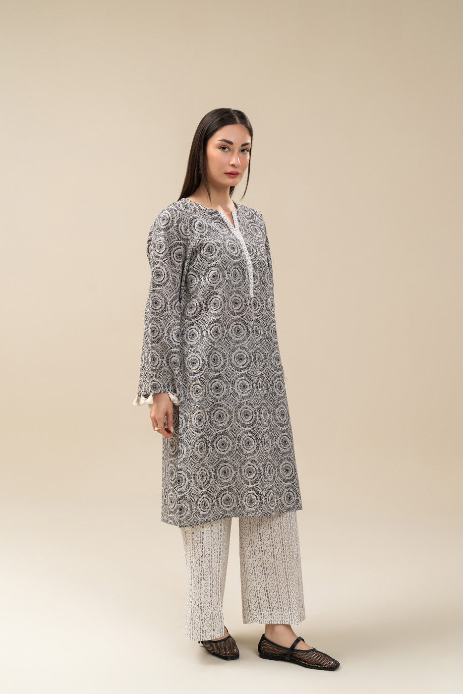 PRINTED KHADDAR SHIRT (PRET)