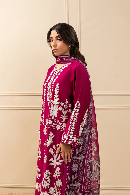 EMBROIDERED TWO TONE SHIRT (PRET)