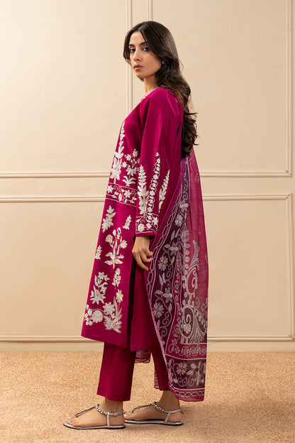 EMBROIDERED TWO TONE SHIRT (PRET)