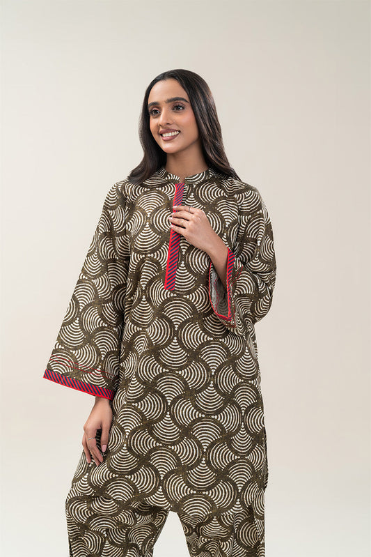 PRINTED KHADDAR SHIRT (PRET)