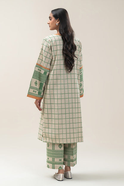 BASIC KHADDAR JACQUARD SHIRT (PRET)
