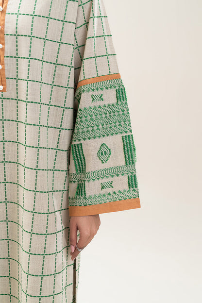 2 PIECE BASIC KHADDAR JACQUARD SUIT (PRET)