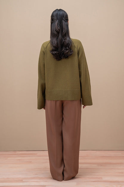 MOCK NECK PULLOVER